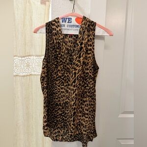 Vince Camuto Animal Print Sleeveless Blouse
